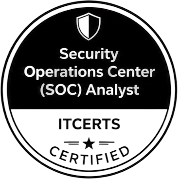 Security Operations Center (SOC) Analyst — ITCERTS Certified Security Operations Center (SOC) Analyst — ITCERTS Certified